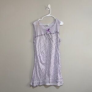 Purple Floral Women's Nightgown
